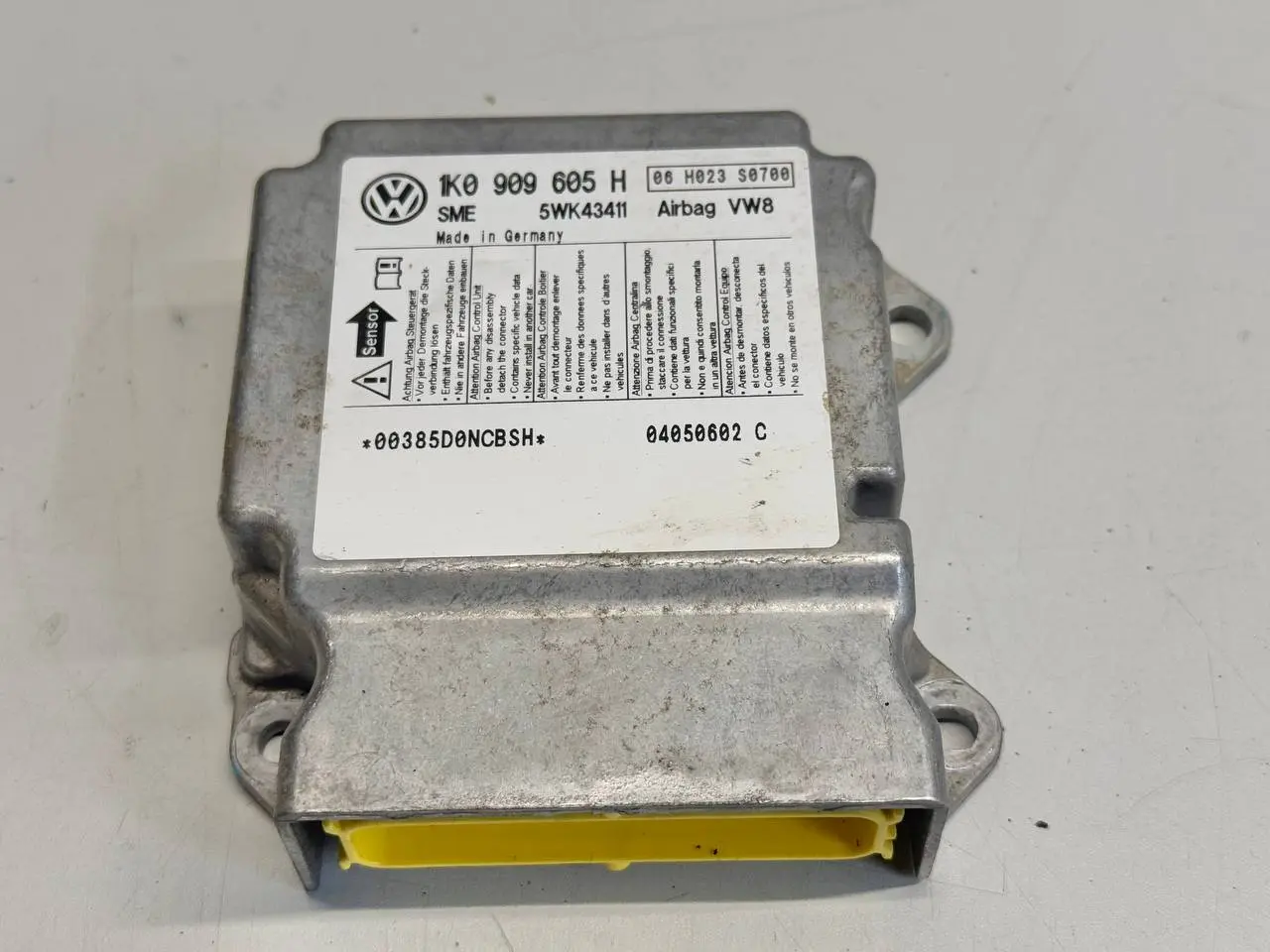 Airbagsteuergerät Steuergerät SKODA Octavia 1Z5 1,9 TDI 2004 Kombi 1K0909605H