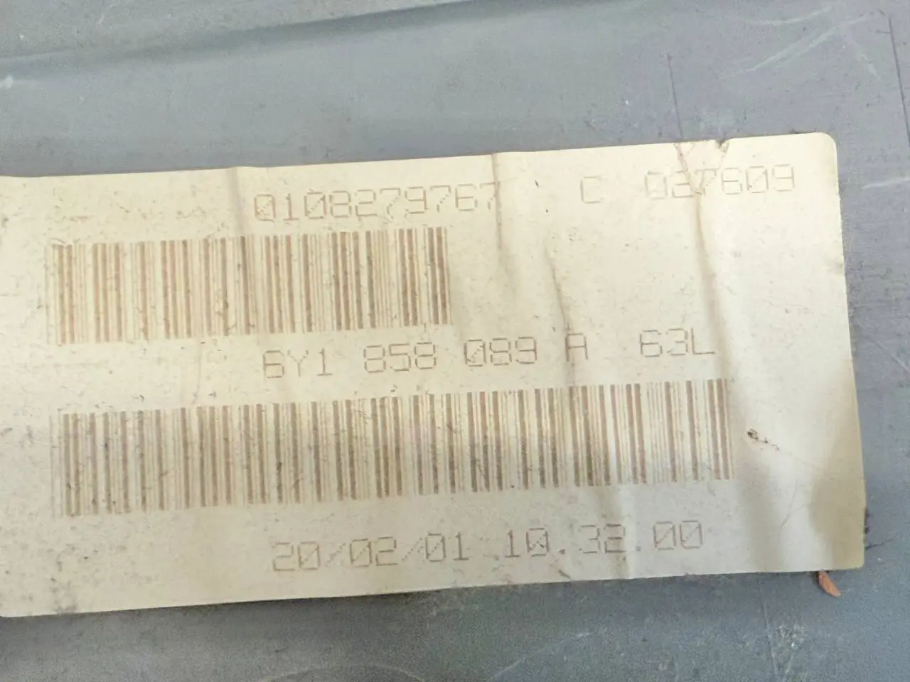 Mittelkonsole Verkleidung Radioblende SKODA Fabia 6Y5 1.4 2001 Kombi 6Y1858089A