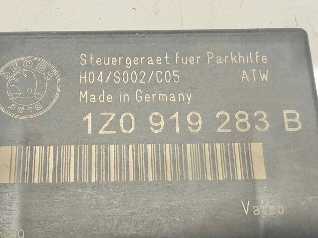 Steuergerät Einparkhilfe PDC SKODA Octavia 1Z5 1,9 TDI 1Z0919283B