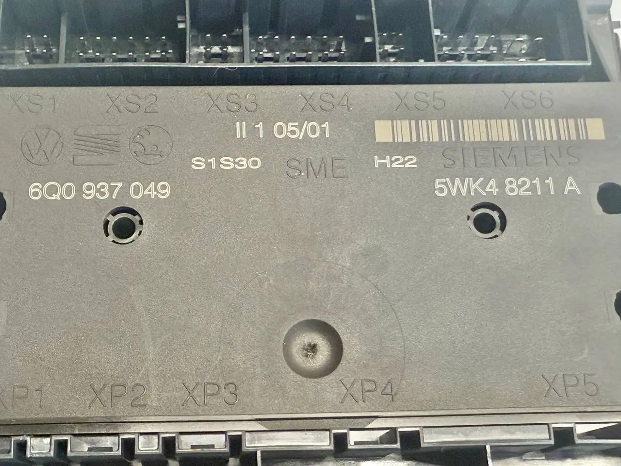 Komfortsteuergerät Bordnetzsteuergerät SKODA Fabia 6Y5 1.4 2001 Kombi 6Q0937049