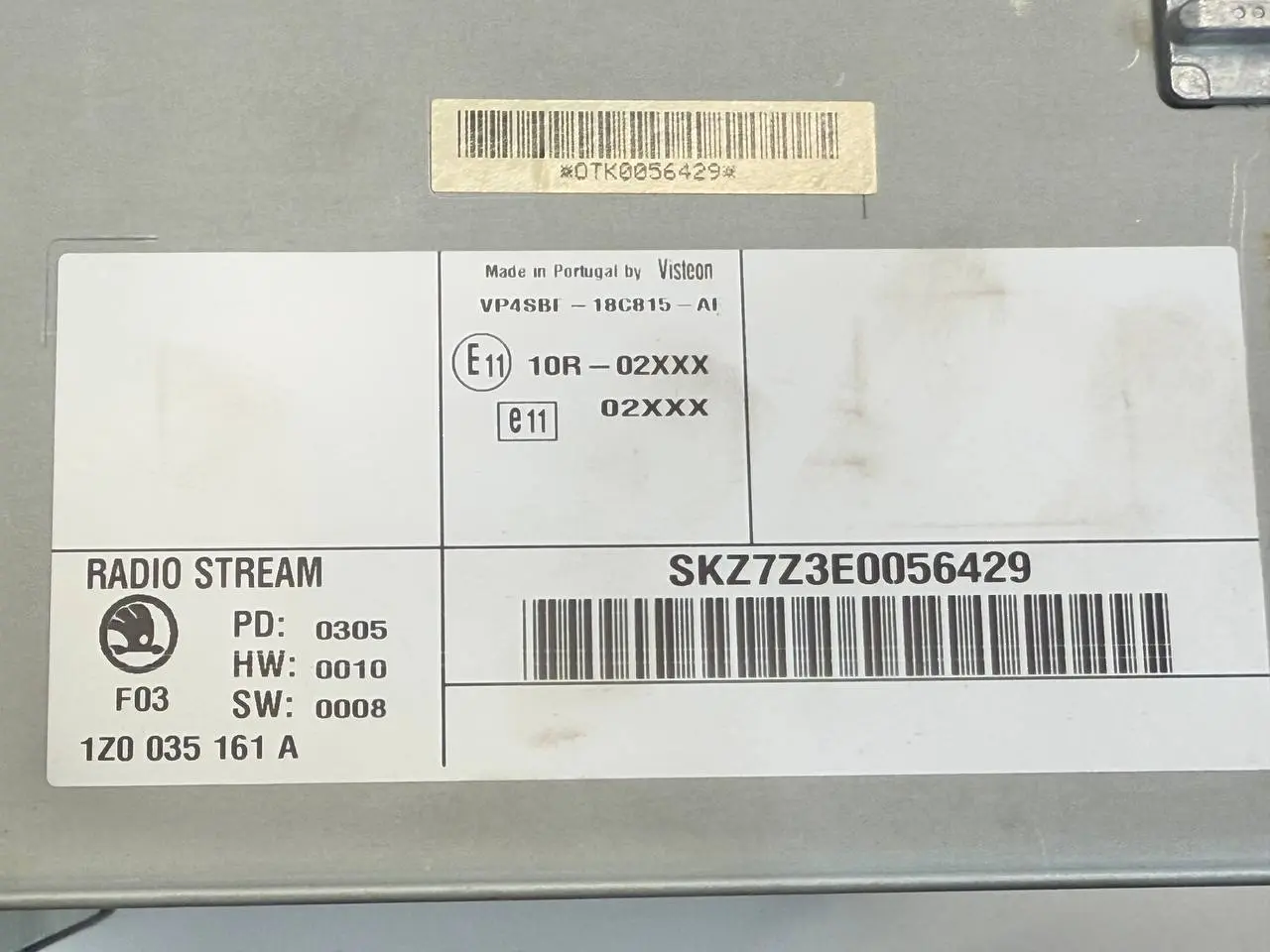 CD-Radio, Radio mit CD für SKODA Octavia 1Z5 1,9 TDI 2004 Kombi 1Z0035161A