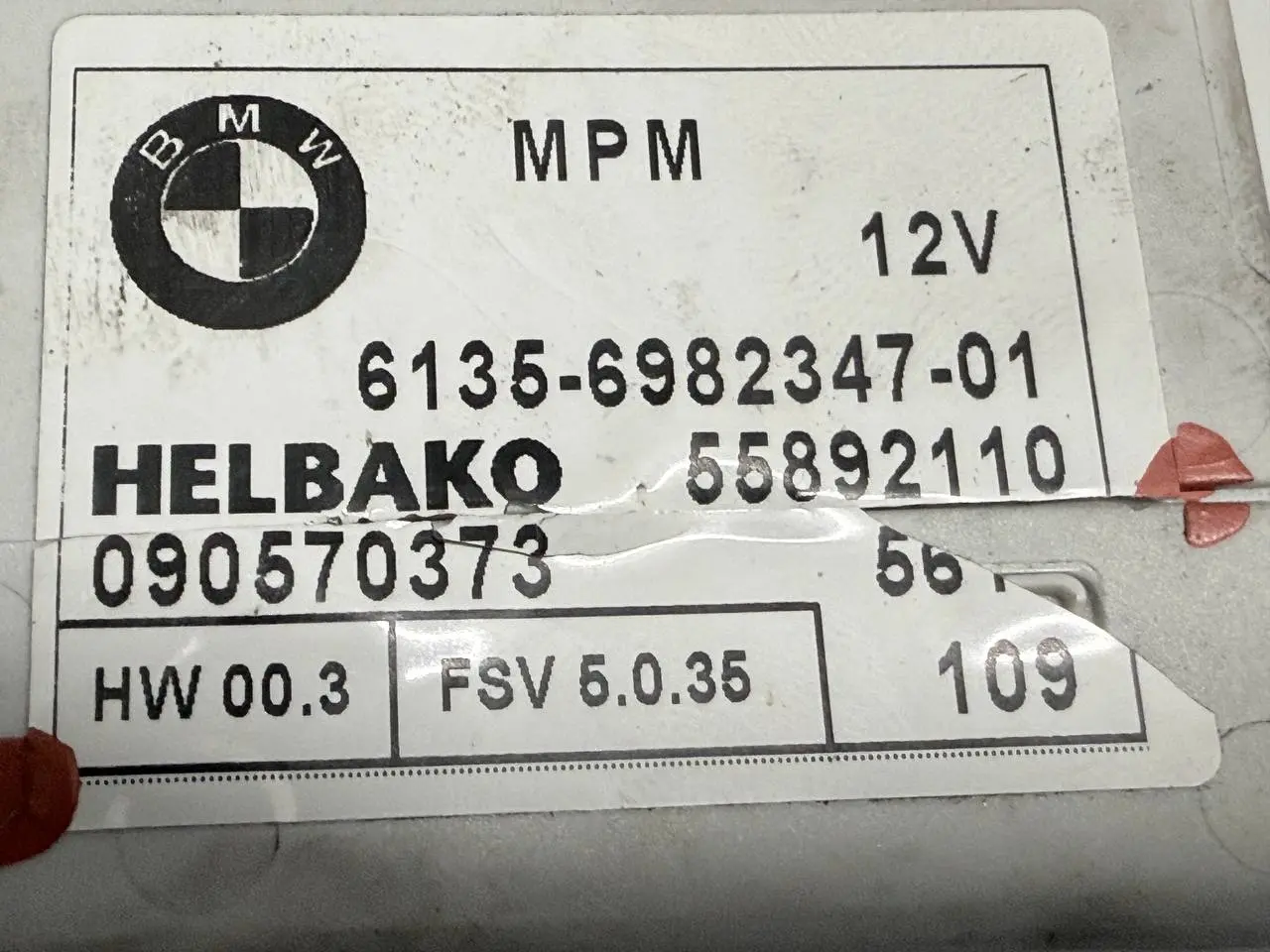 Steuergerät MPM 6982347 für 116i 2009 BMW 116i E81 E87 2009 6135698234701