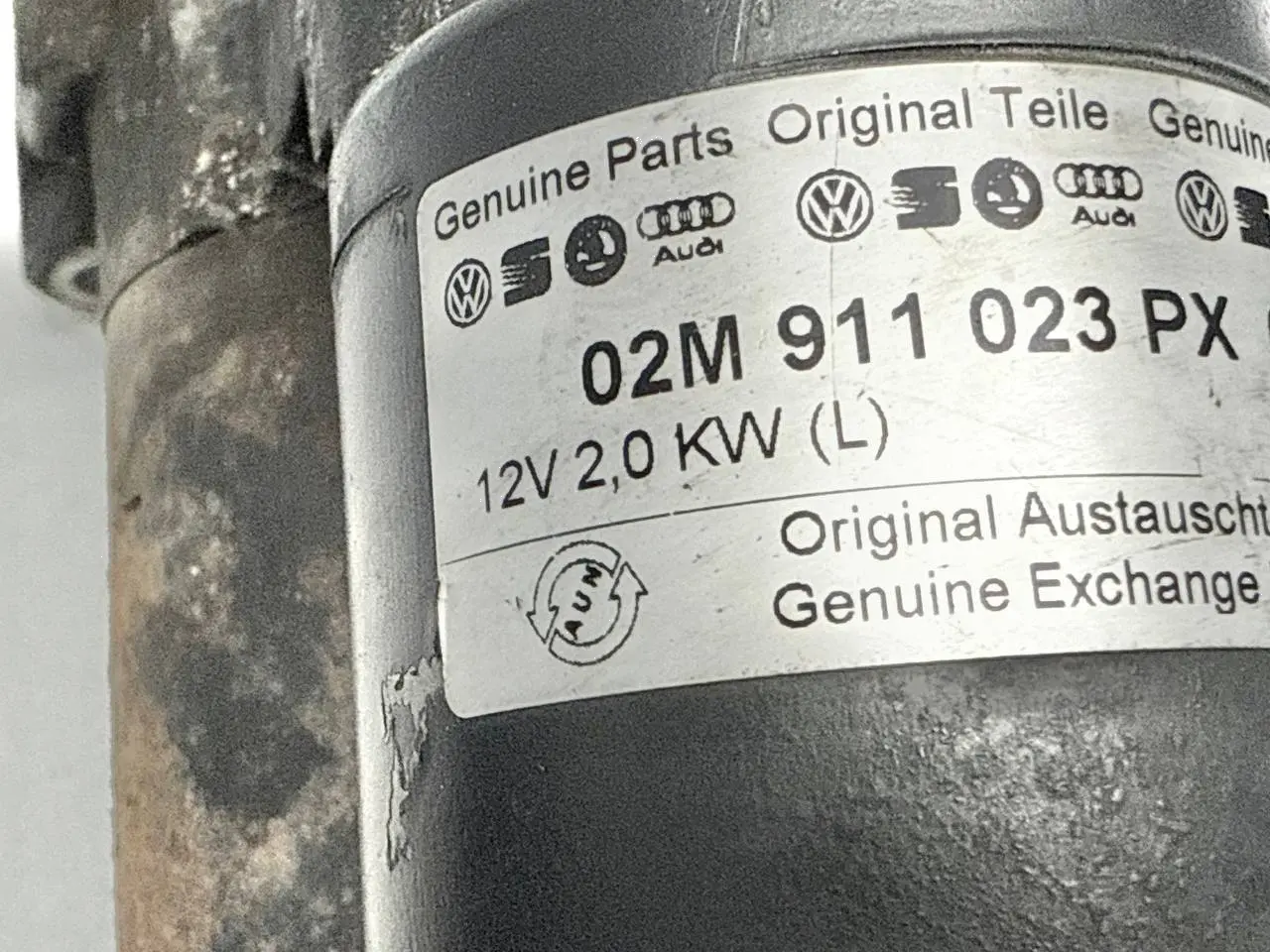 Anlasser Starter Motor für SKODA Octavia 1Z5 1,9 TDI 2004 Kombi 02M911023PX