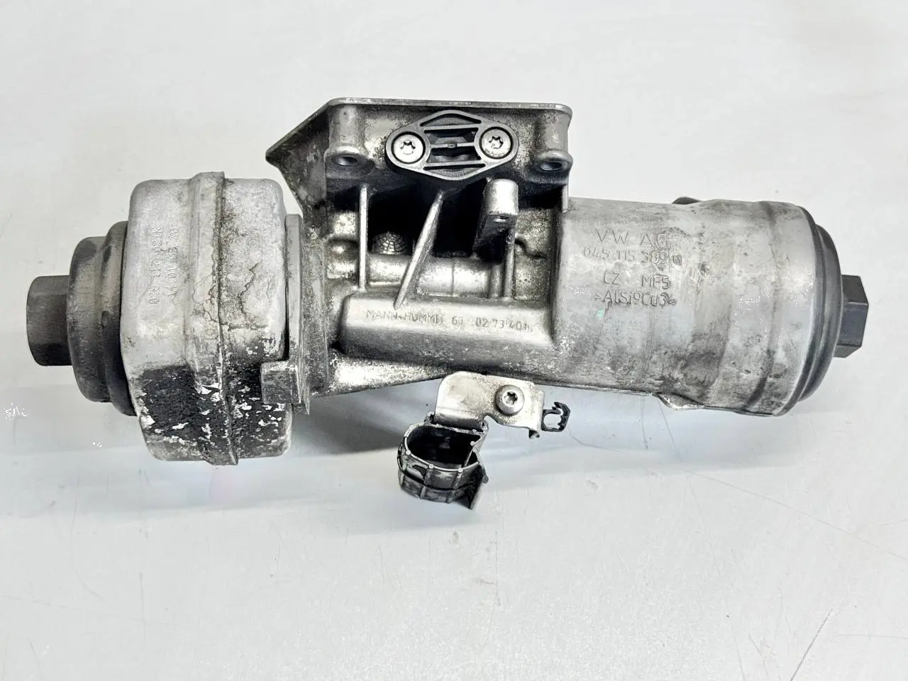 Ölfiltergehäuse, Ölkühler, SKODA Octavia 1Z5 1,9 TDI 2004 Kombi 045115389G