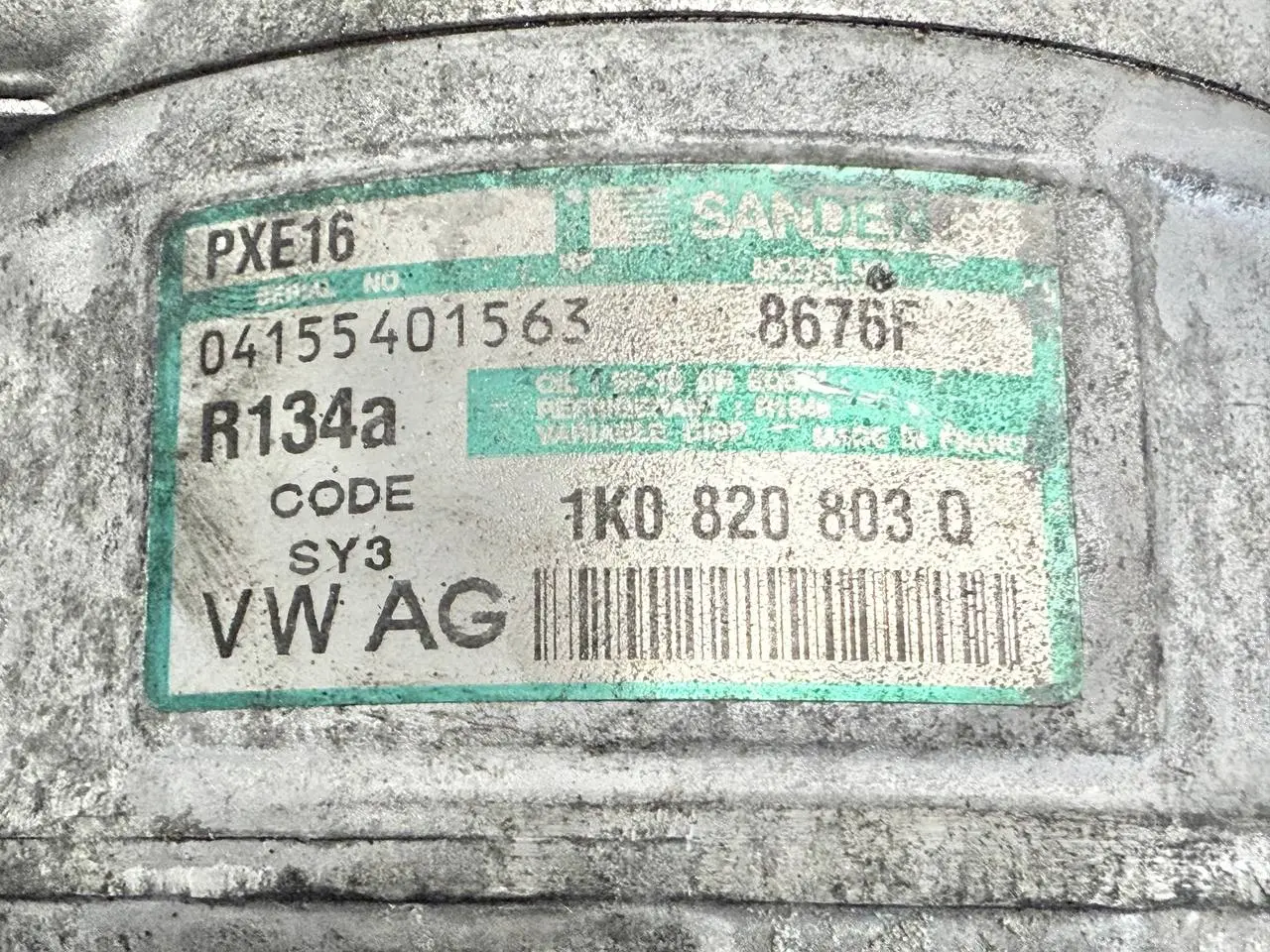 Klimakompressor Kompressor SKODA Octavia 1Z5 1,9 TDI 2004 Kombi 1K0820803Q