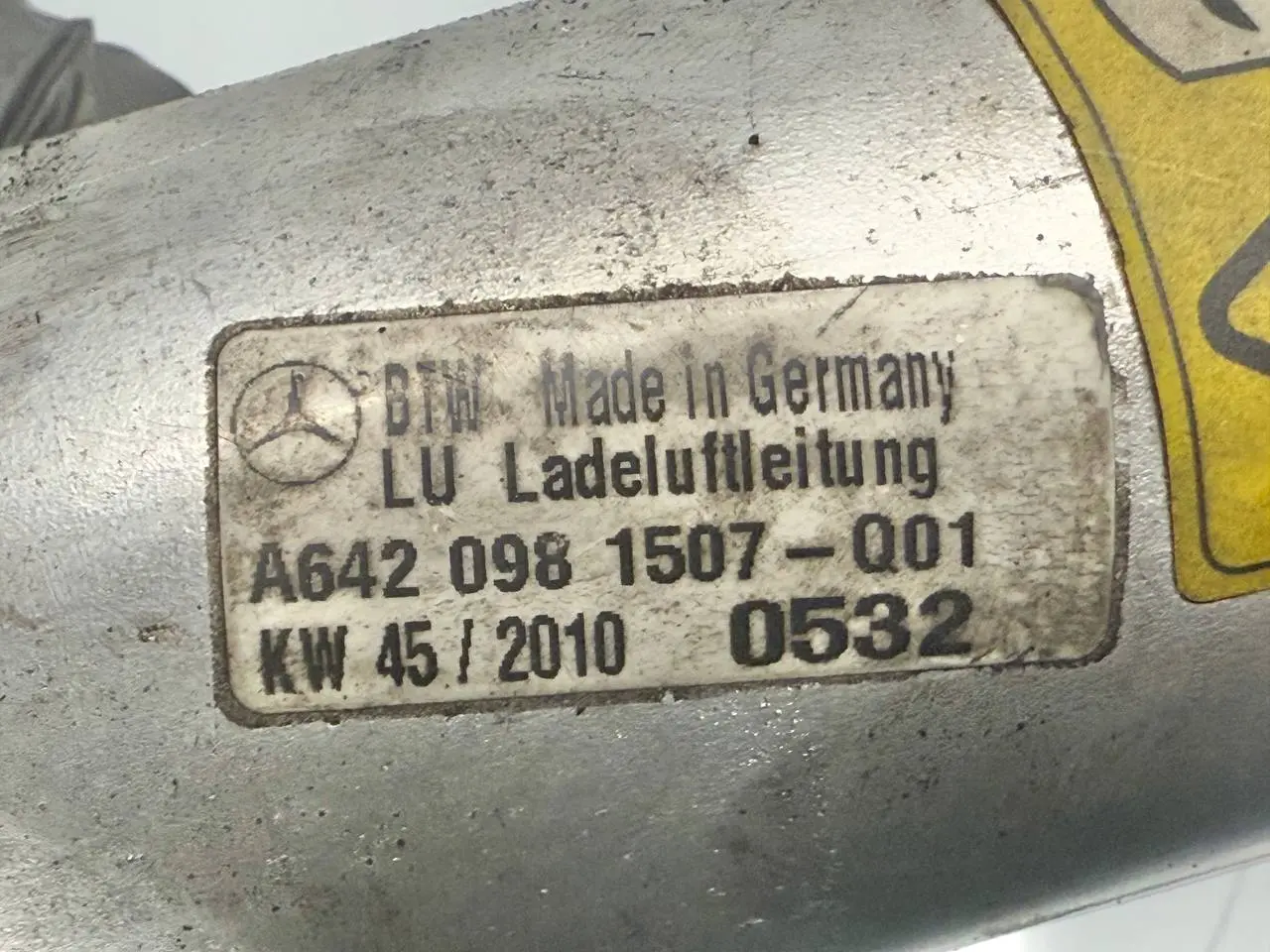 Ladeluftkühler Schlauch Ladeluftleitung W212 E-Klasse A6420981507