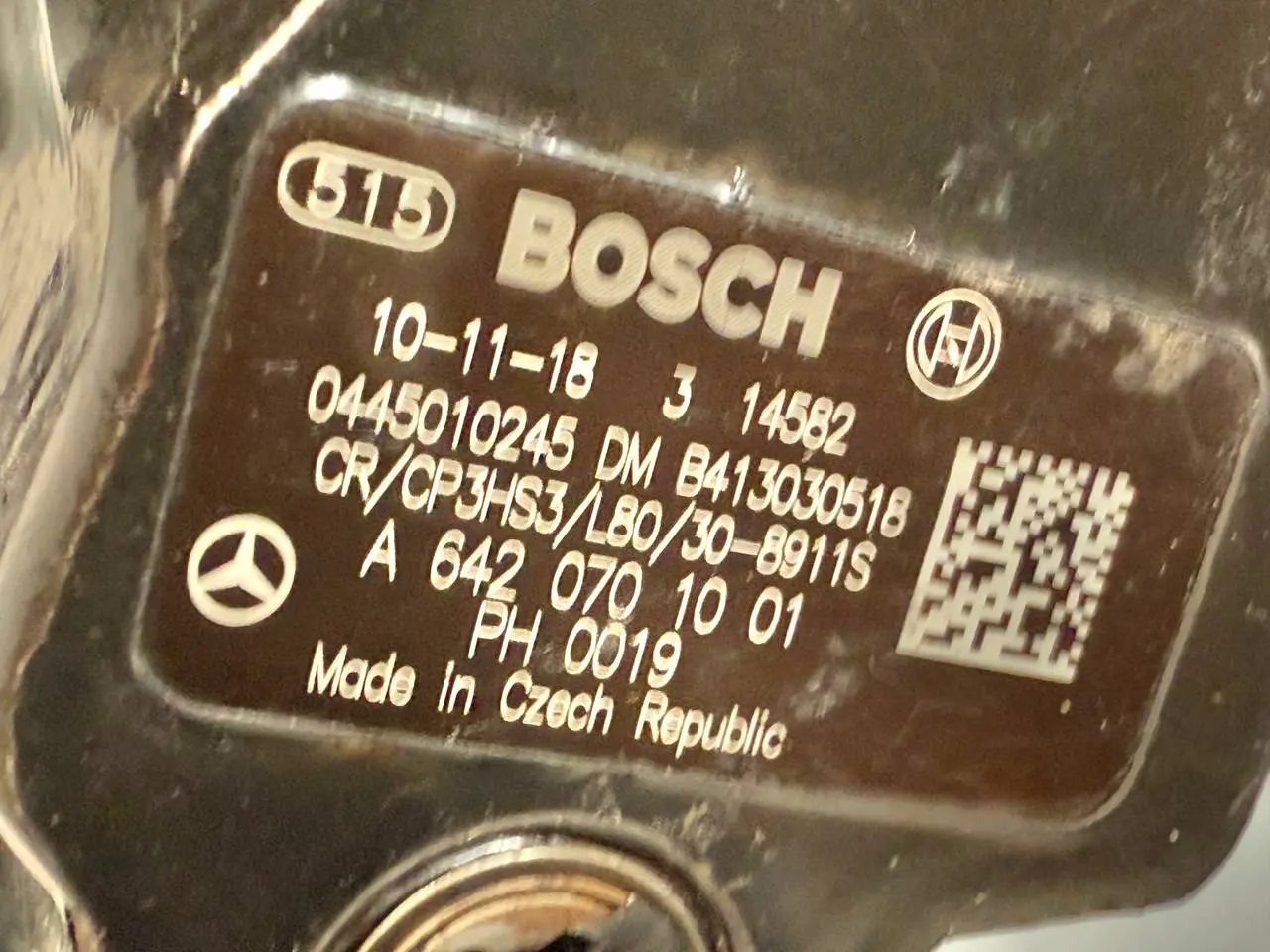 Kraftstoffhochdruckpumpe CP3 E-Klasse Benz W212 E-Klasse 2010 A6420701001