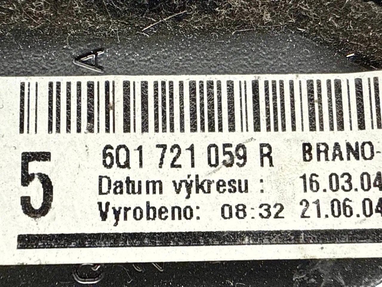 Kupplungspedal Pedaleinheit mit Geberzylinder VW Polo 9N1 1,2L 2002 6Q1721059R