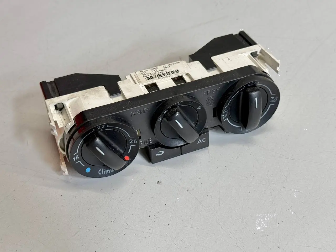 Klimabedienteil Heizungsregler Polo 9N1 1,2L VW Polo 9N1 1,2L 2002 6Q0819445