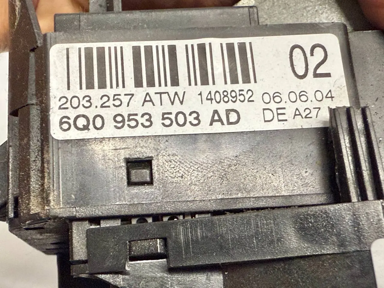 Lenkstockschalter Kombischalter Blinkerhebel VW Polo 9N1 1,2L 2002 6Q0953503AD