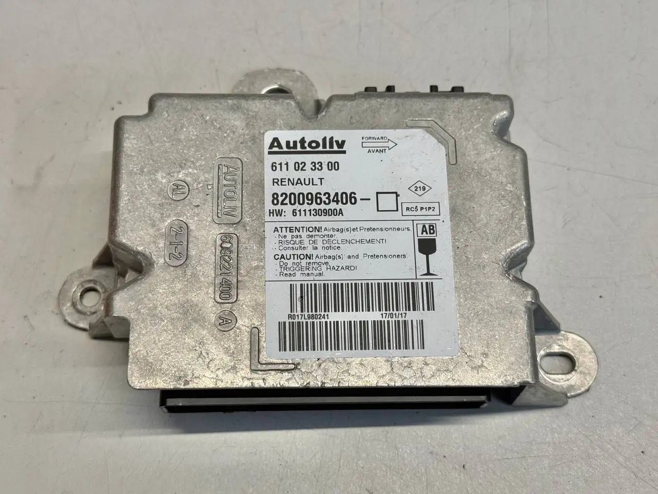 Airbagsteuergerät Steuergerät Renault Modus 1,5 dCi 2012 8200963406