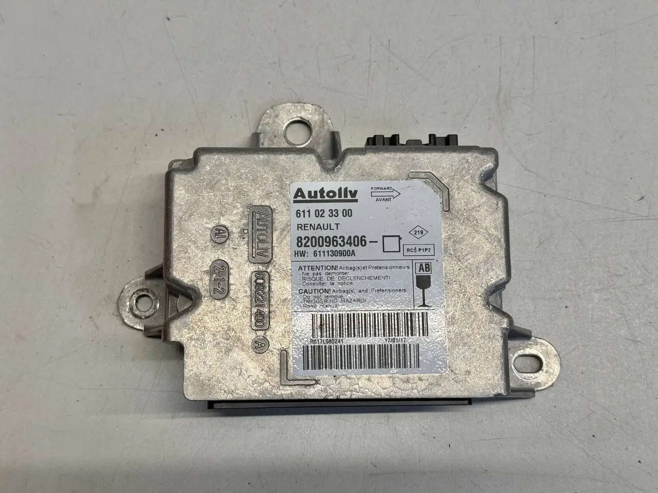 Airbagsteuergerät Steuergerät Renault Modus 1,5 dCi 2012 8200963406