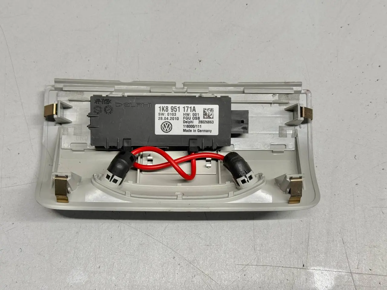 Ultraschallsensor Innenraumüberwachung DWA VW Polo V 6R 1,2 TSI 2010 1K8951171A