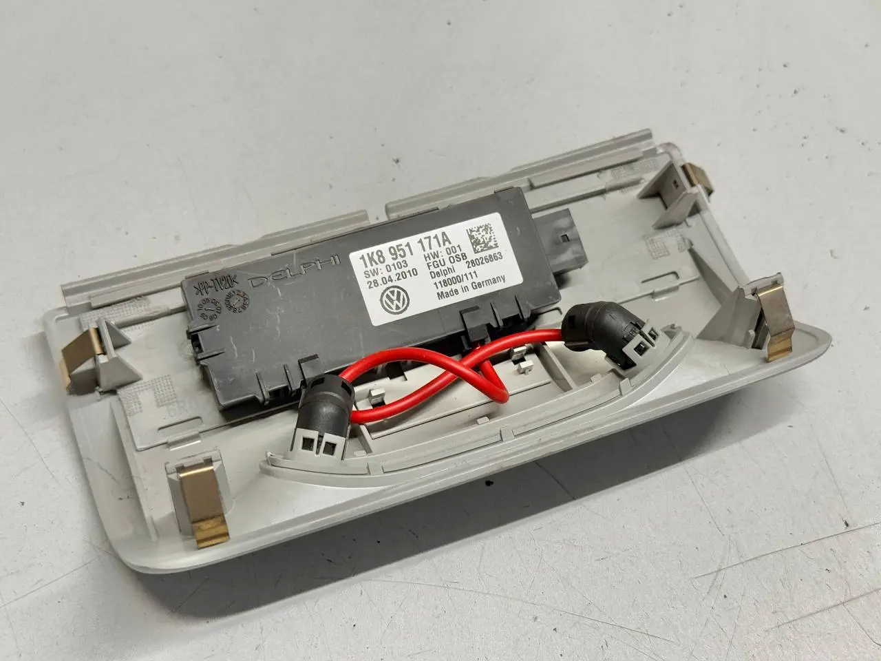 Ultraschallsensor Innenraumüberwachung DWA VW Polo V 6R 1,2 TSI 2010 1K8951171A