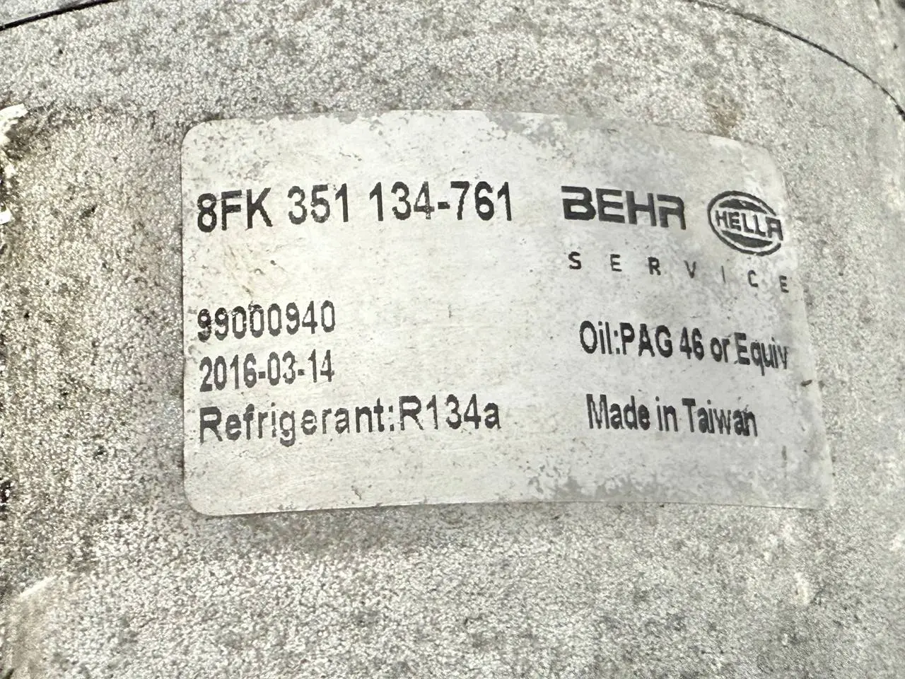 Klimakompressor Kompressor Klimaanlage Opel Meriva 1.8 2003 8FK351134761