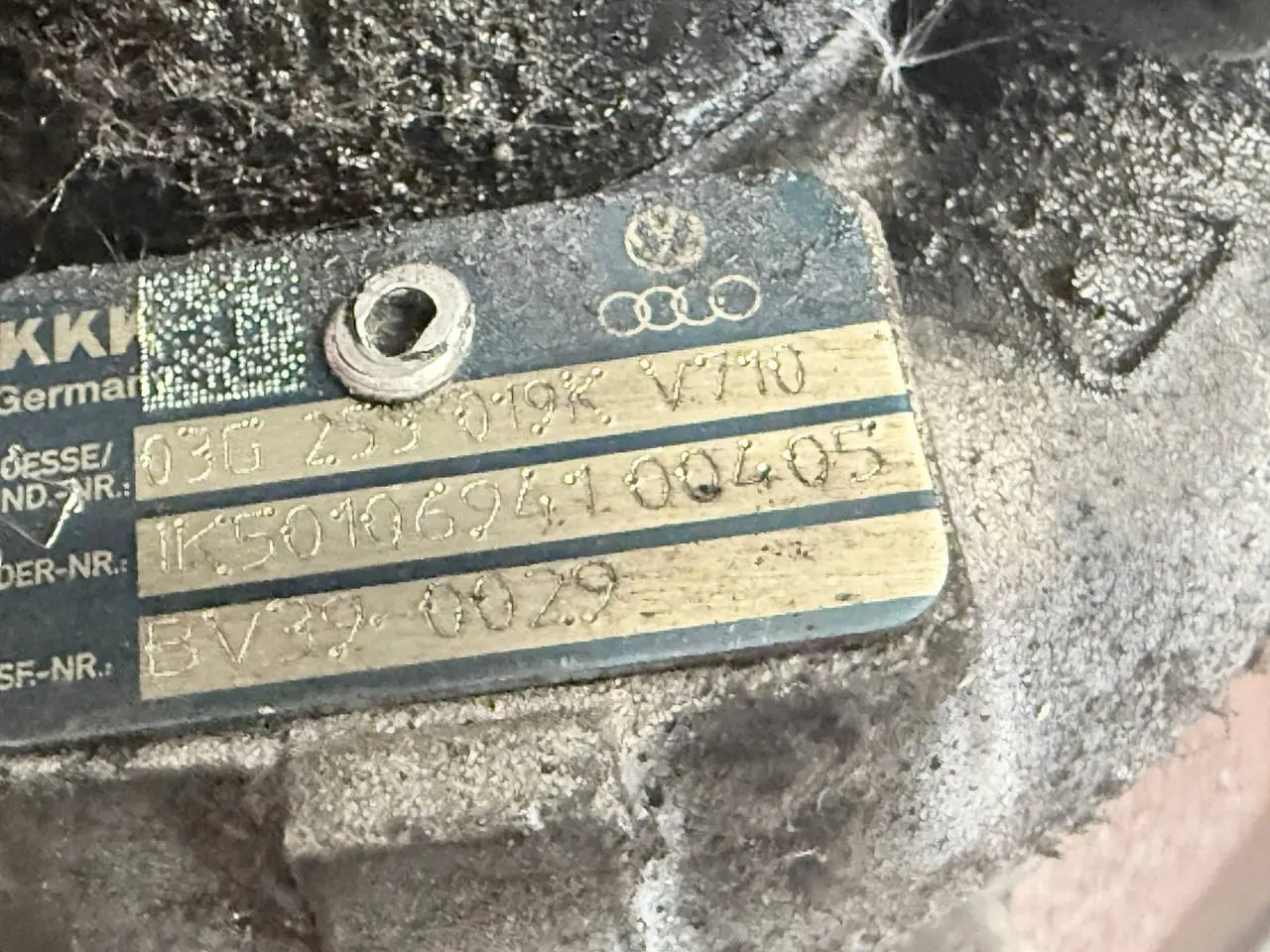 Turbolader Octavia II Kombi SKODA Octavia 1Z5 1,9 TDI 2004 Kombi 03G253019K