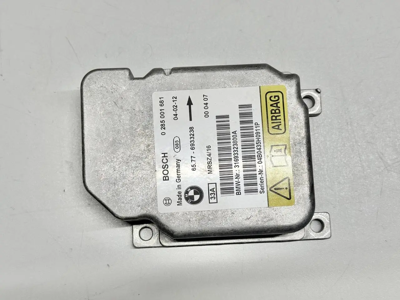 Airbag-Steuergerät 320D 3FL Touring BMW 320D E46 3FL Touring 2004 0285001681