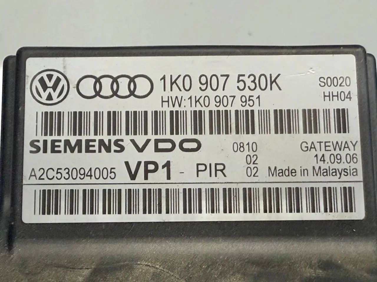 Gateway Steuergerät 5 Touran Passat Golf VW Golf 5 1K1 1,9 TDI 2006 1K0907530K