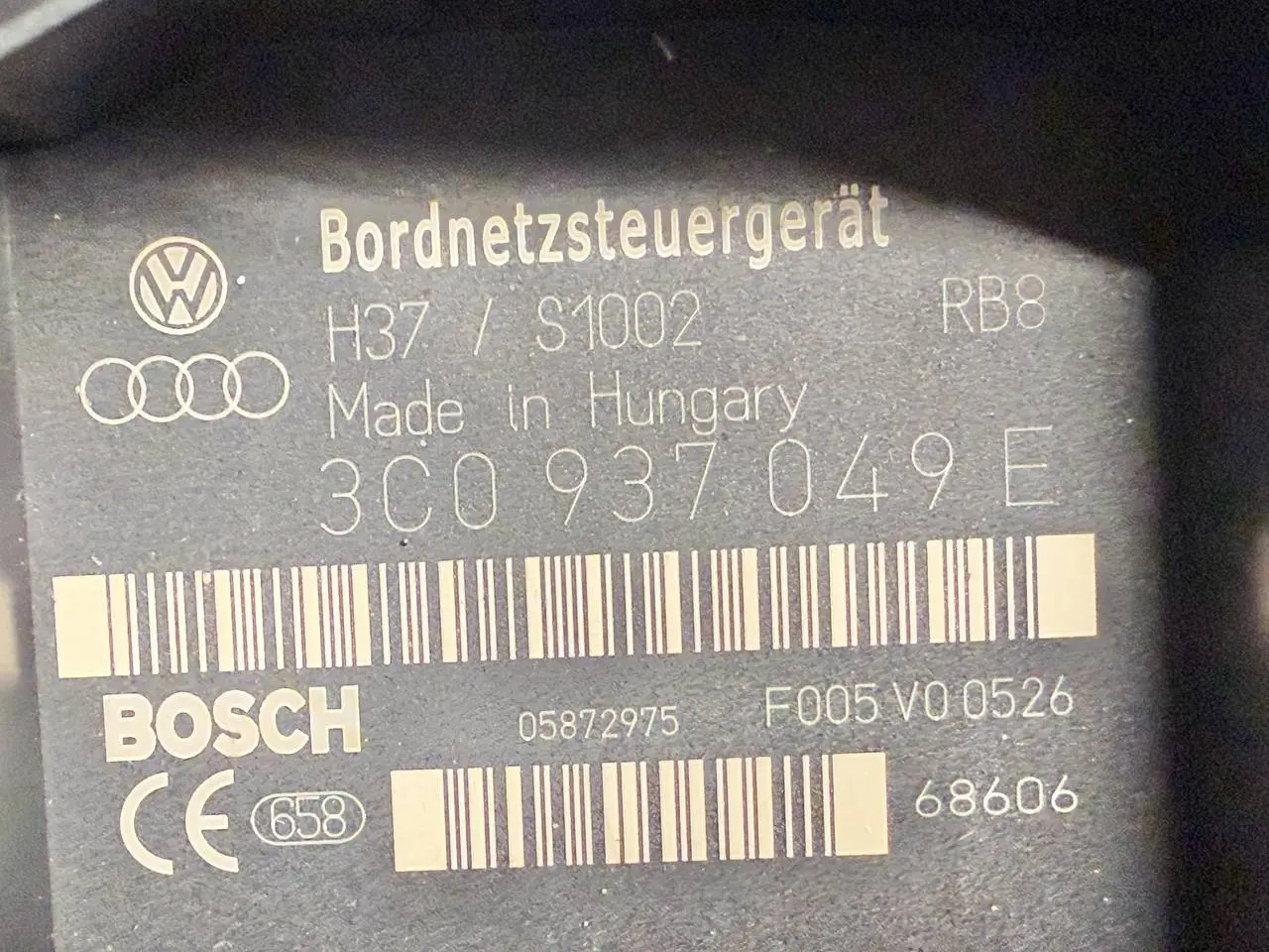 Bordnetzsteuergerät Passat Touran Golf VW Golf 5 1K1 1,9 TDI 2006 3C0937049E