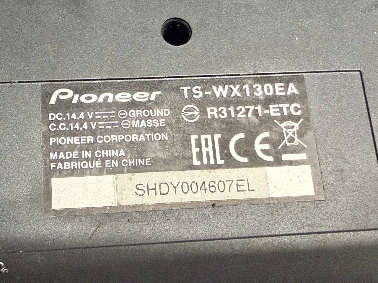 Pioneer Unter Autositz Subwoofer Aktiv Verstärker VW Golf 5 1K1 2006 TS-WX130EA