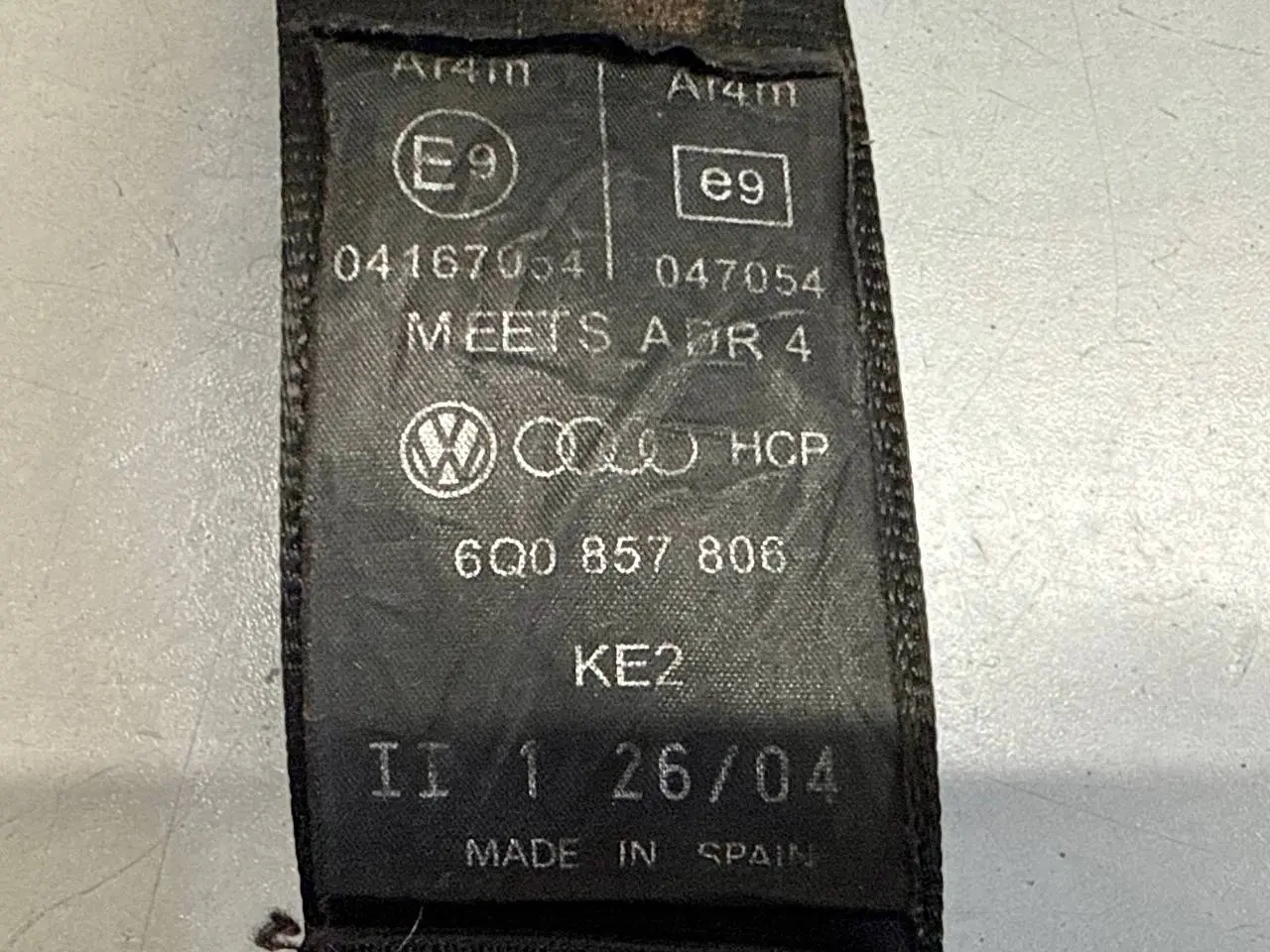 Sicherheitsgurt hinten rechts Seitengurt Polo VW Polo 9N1 1,2L 2002 600857806