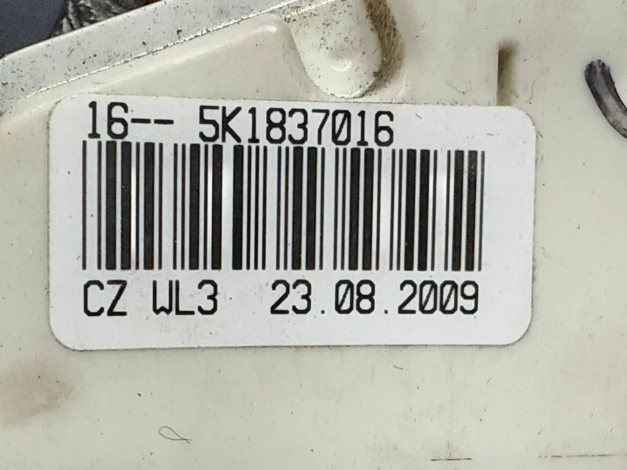Türschloss vorne rechts, Fangschloss Golf 4 VW Polo V 6R 1,2 TSI 2010 5K1837016