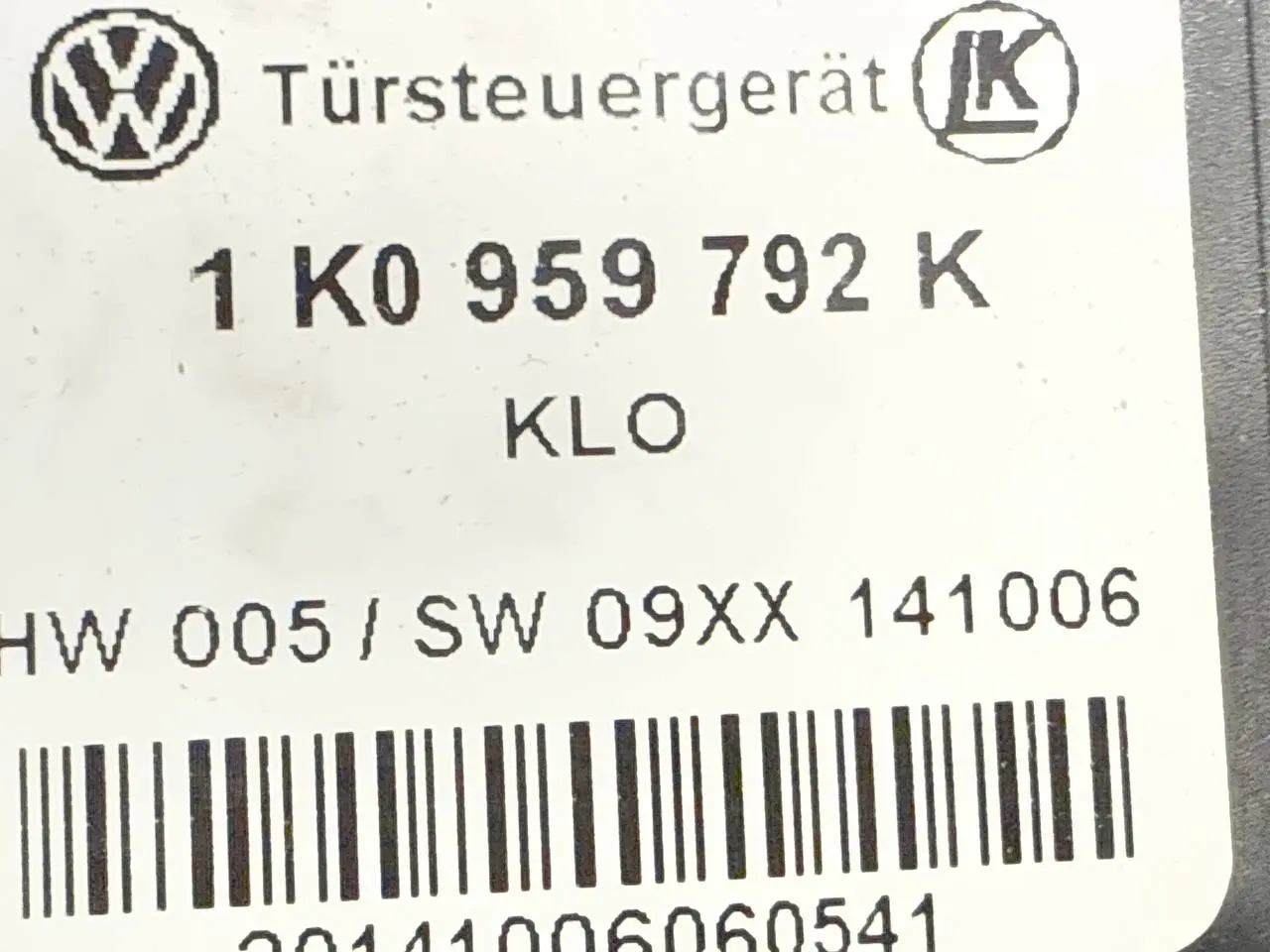 Elektrischer Fensterhebermotor rechts vorne Golf 5 1K1 1,9 TDI 2006 1K0959792K