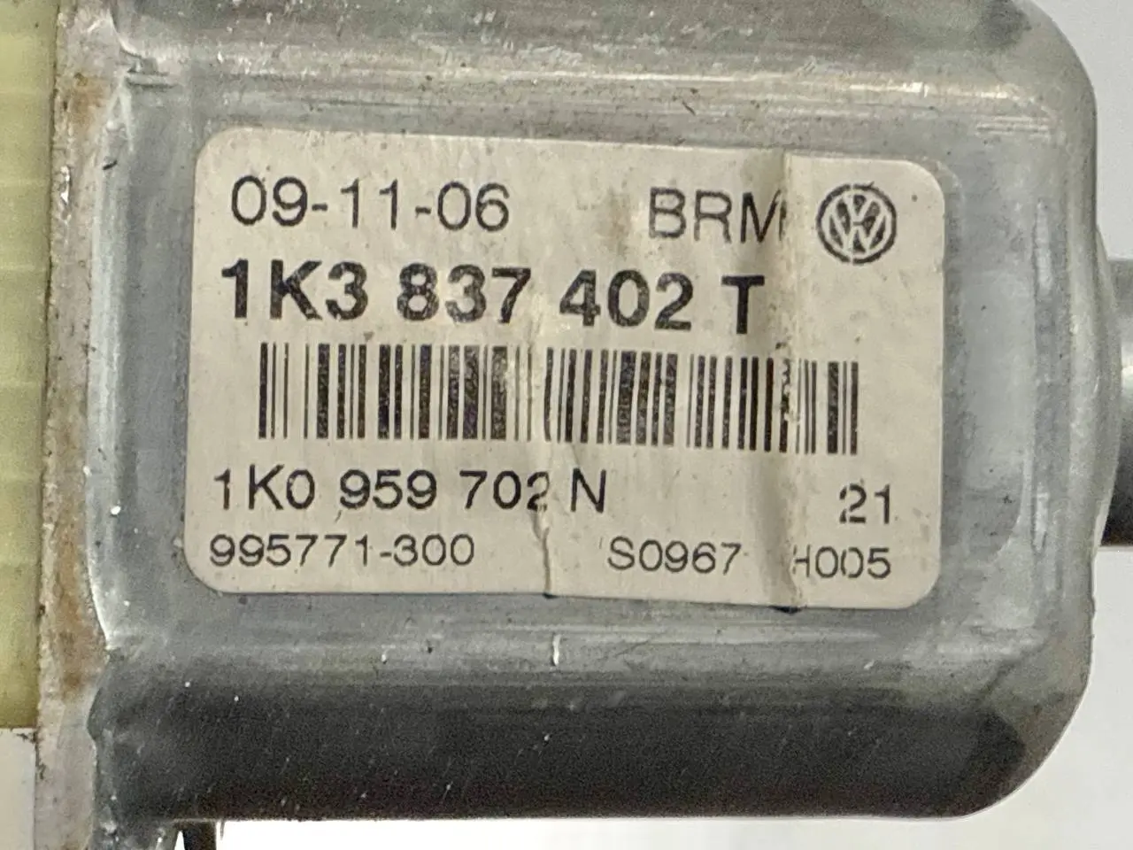 Elektrischer Fensterhebermotor rechts vorne Golf 5 1K1 1,9 TDI 2006 1K0959792K