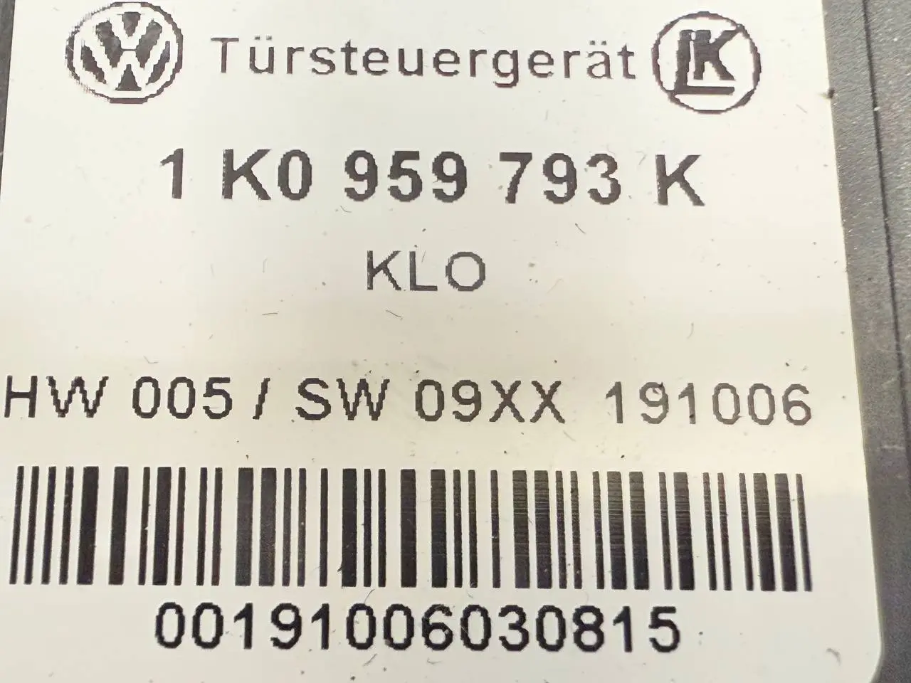 Elektrischer Fensterheber Motor links vorne Golf 5 1K1 1,9 TDI 2006 1K0959793K