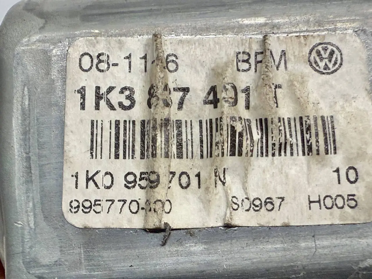 Elektrischer Fensterheber Motor links vorne Golf 5 1K1 1,9 TDI 2006 1K0959793K