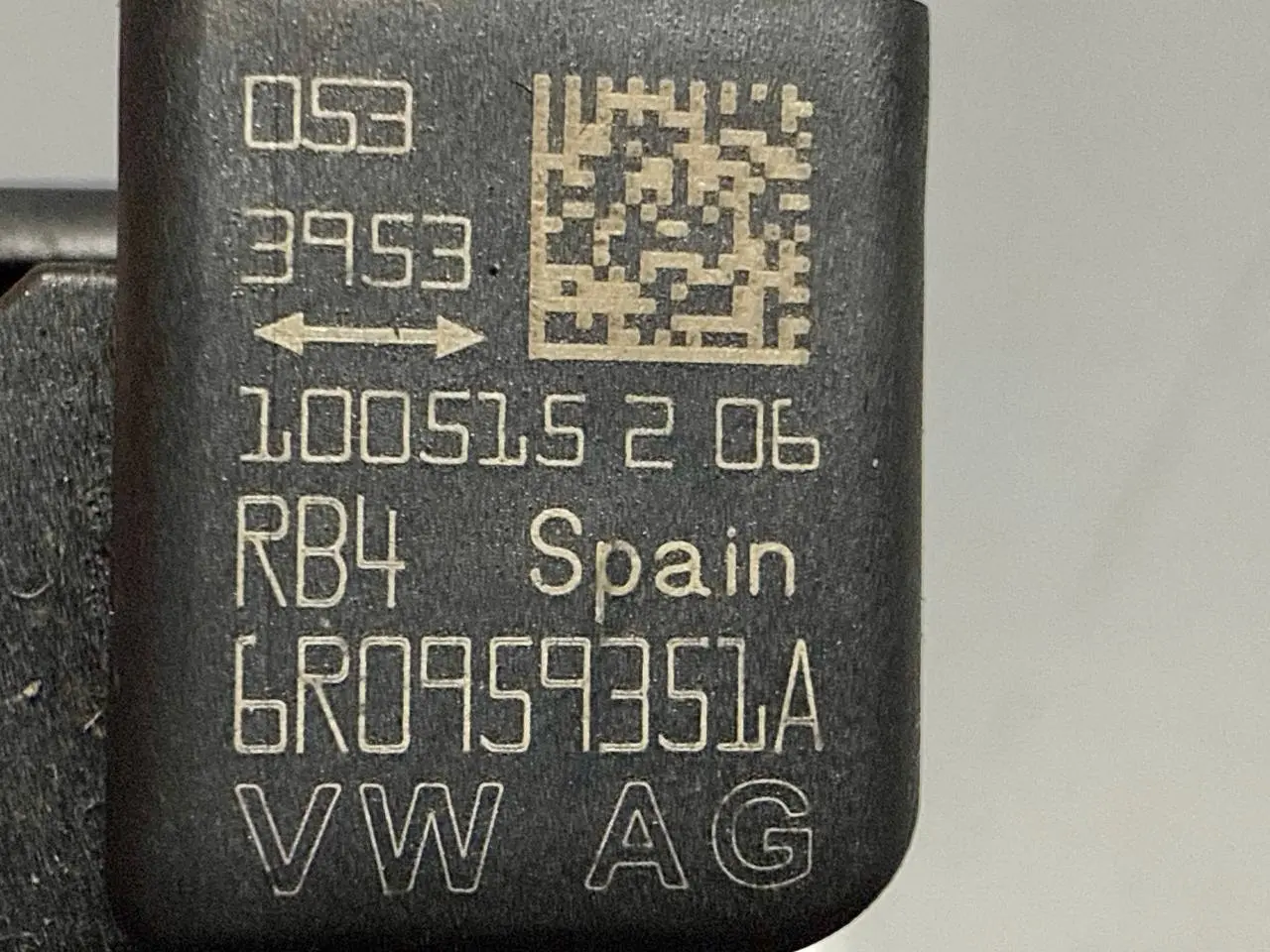 Airbagsteuergerät Crashsensor Polo V 6R VW Polo V 6R 1,2 TSI 2010 6R0959351A