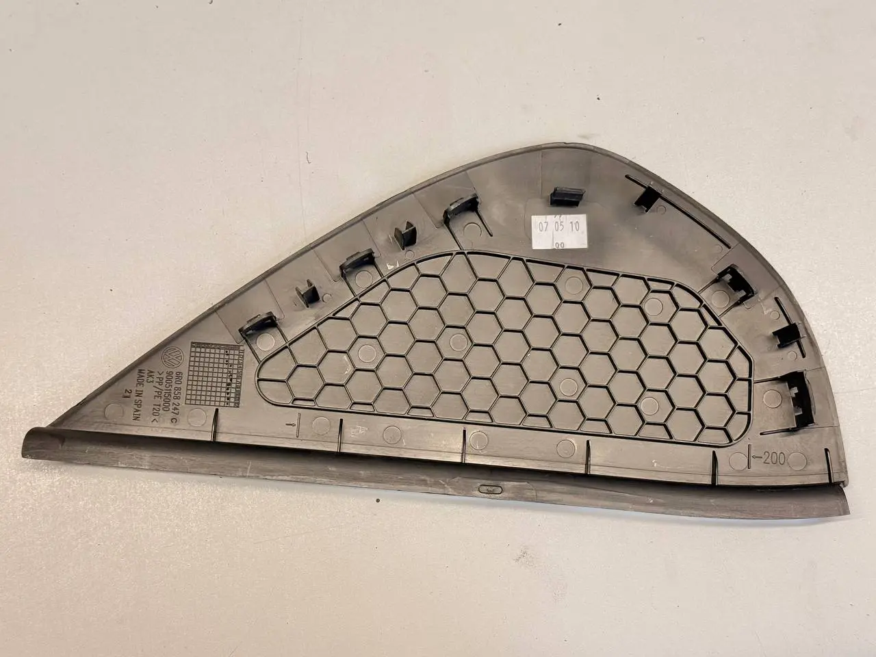 Verkleidung Abdeckung Blende Polo V 6R 1,2 VW Polo V 6R 1,2 TSI 2010 6R0858247C