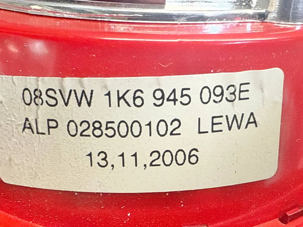 Rückleuchte Heckleuchte links innen 5 Golf 5 Golf 5 1K1 1,9 TDI 2006 1K6945093E