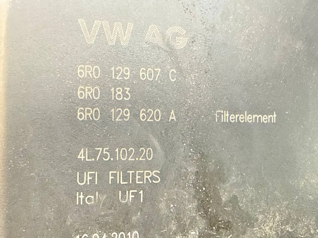 Luftfiltergehäuse oder Luftfilterkasten VW Polo V 6R 1,2 TSI 2010 6R0129607C