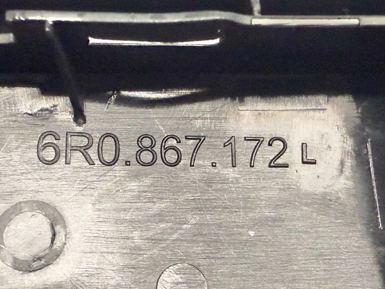 Blende Türinnengriff rechts, Verkleidung VW Polo V 6R 1,2 TSI 2010 6R0867172L