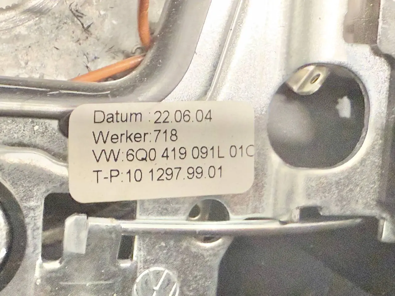 Lenkrad Polo 9N1 1,2L 2002 VW Polo 9N1 1,2L 2002 6Q0419091L01C