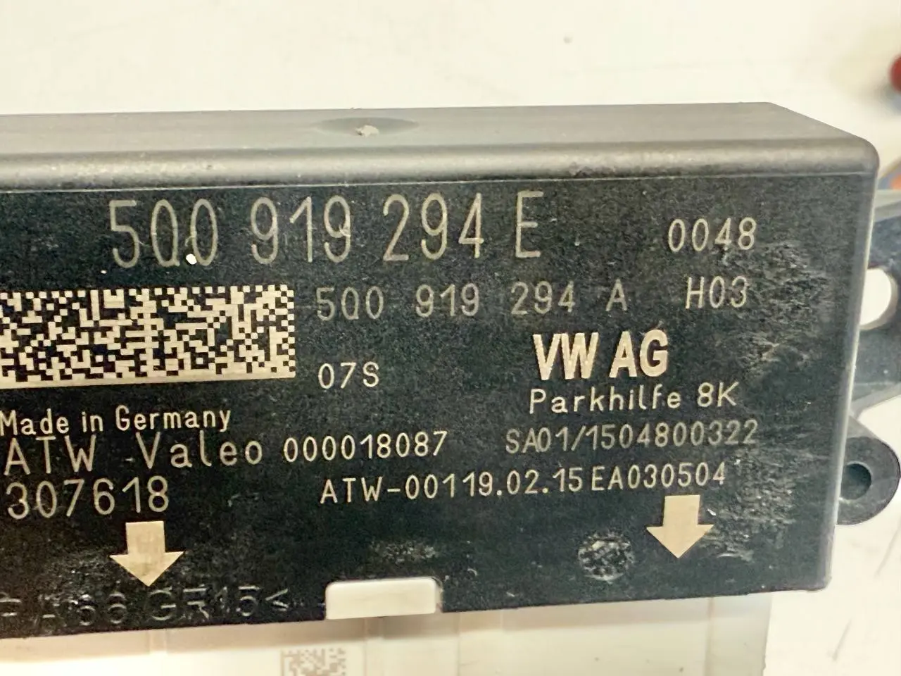 Einparkhilfe Steuergerät PDC Control Unit VW Polo V 6C 1,2 TSI 2015 500919294E