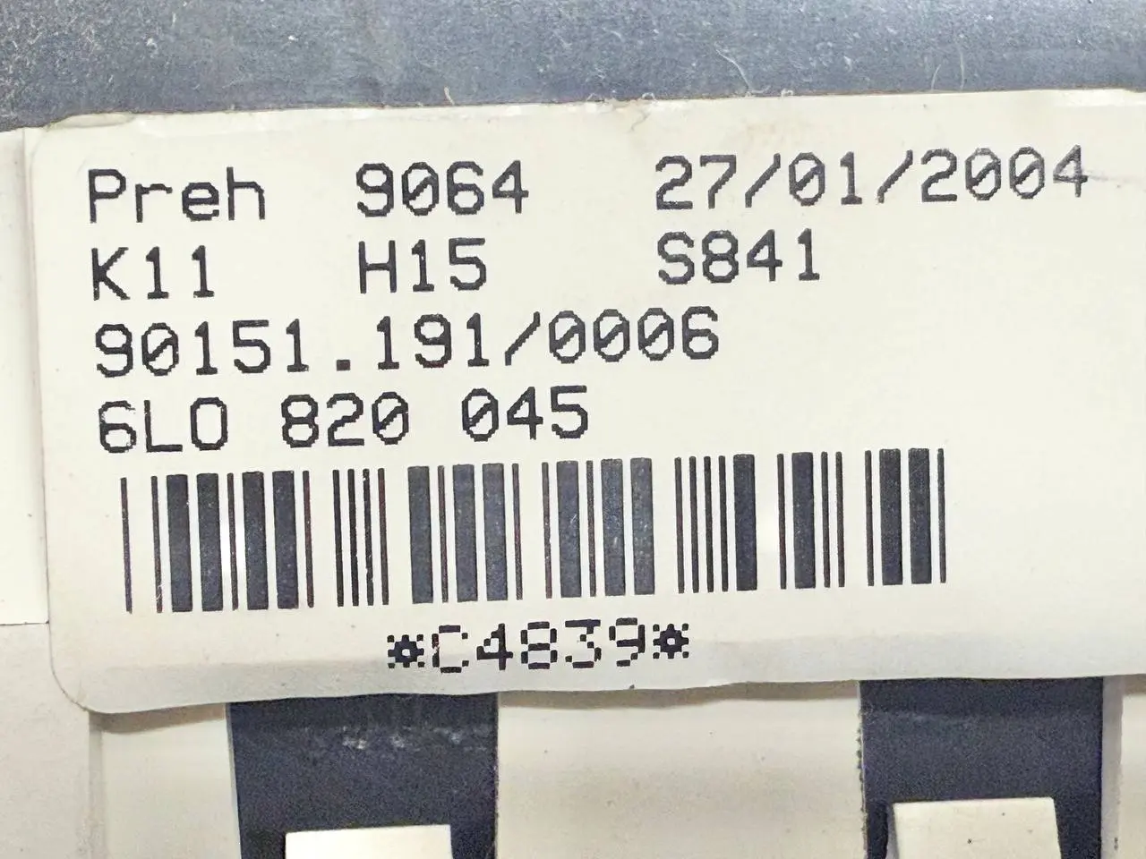 Klimabedienteil Heizungsregelung Ibiza 6L 1.4 Seat Ibiza 6L 1.4 2003 6L0820045