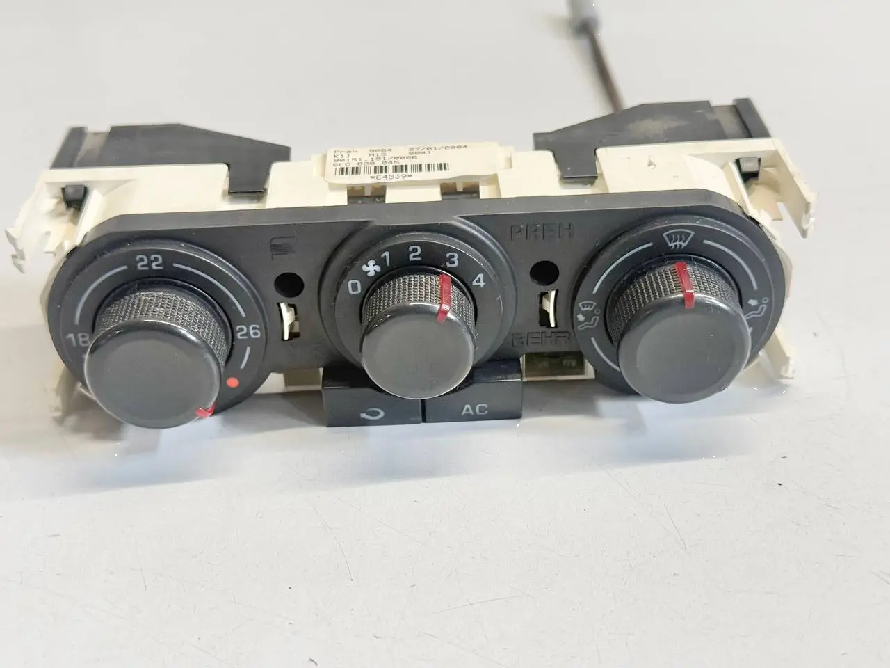 Klimabedienteil Heizungsregelung Ibiza 6L 1.4 Seat Ibiza 6L 1.4 2003 6L0820045