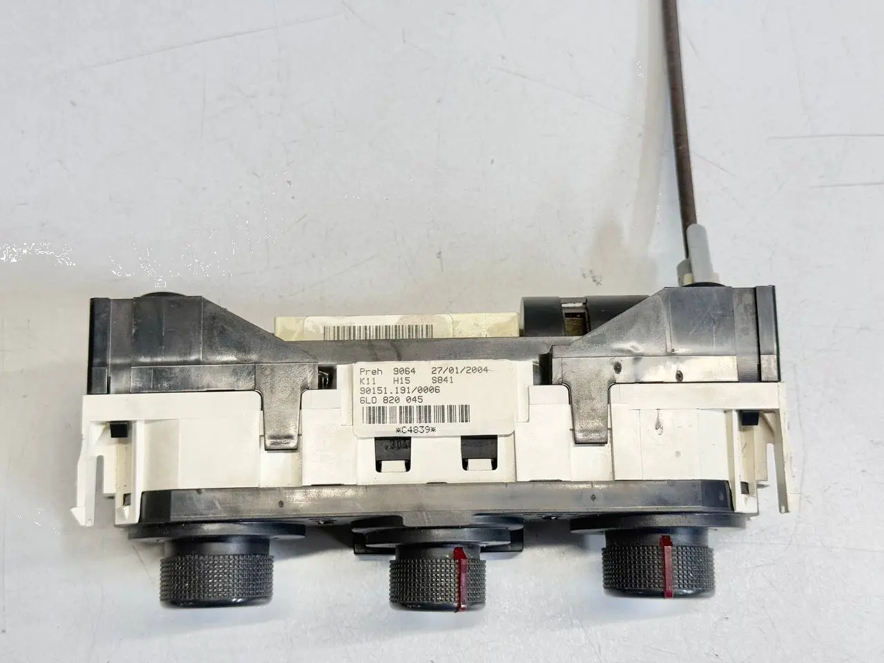 Klimabedienteil Heizungsregelung Ibiza 6L 1.4 Seat Ibiza 6L 1.4 2003 6L0820045