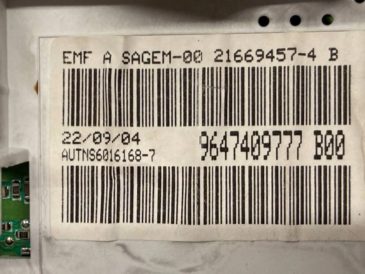 Display Bildschirm Peugeot 206 1.4L 2004 216592759