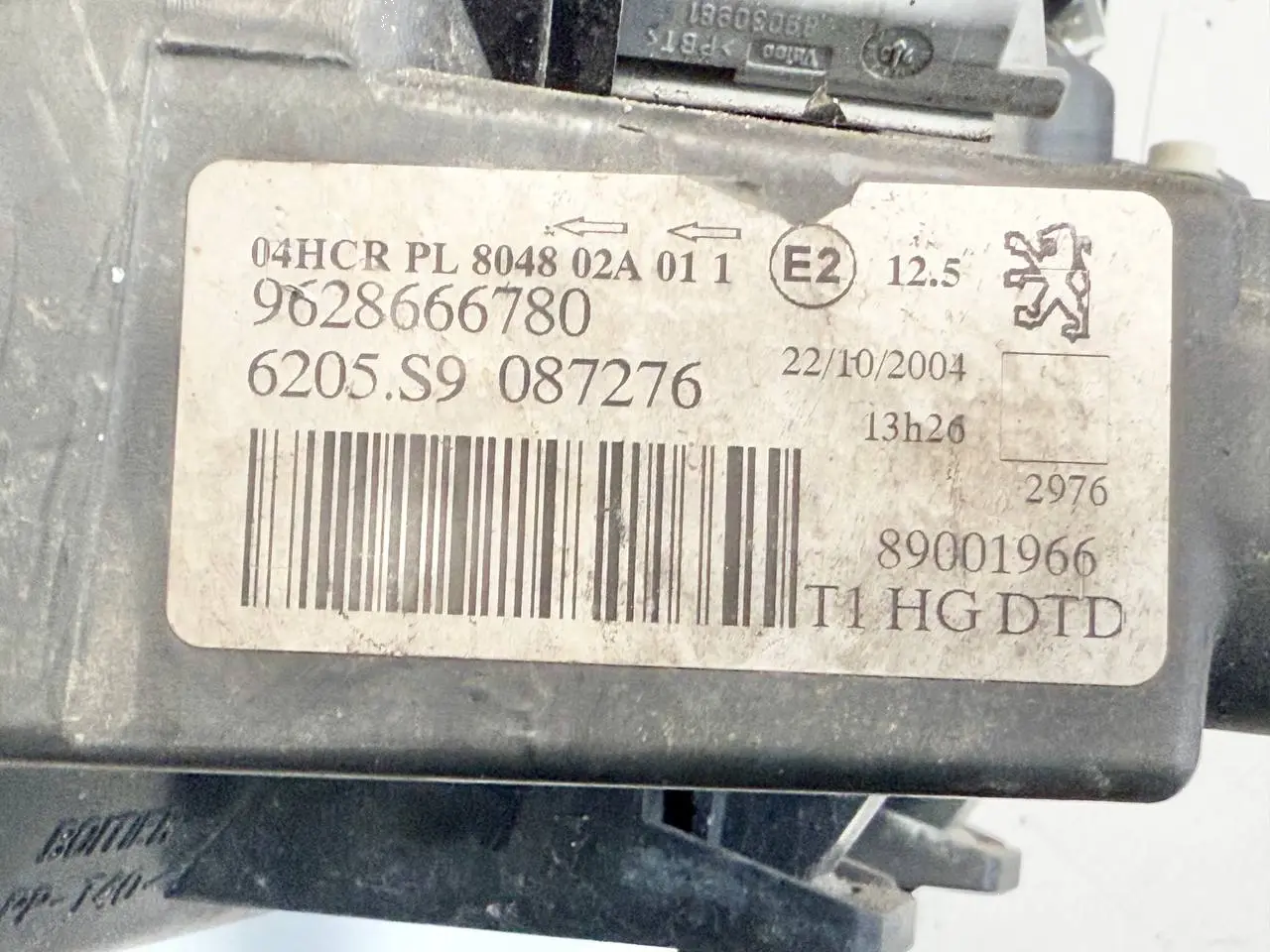 Scheinwerfer rechts mit Blinker kompletter Peugeot 206 1.4L 2004 9628666780