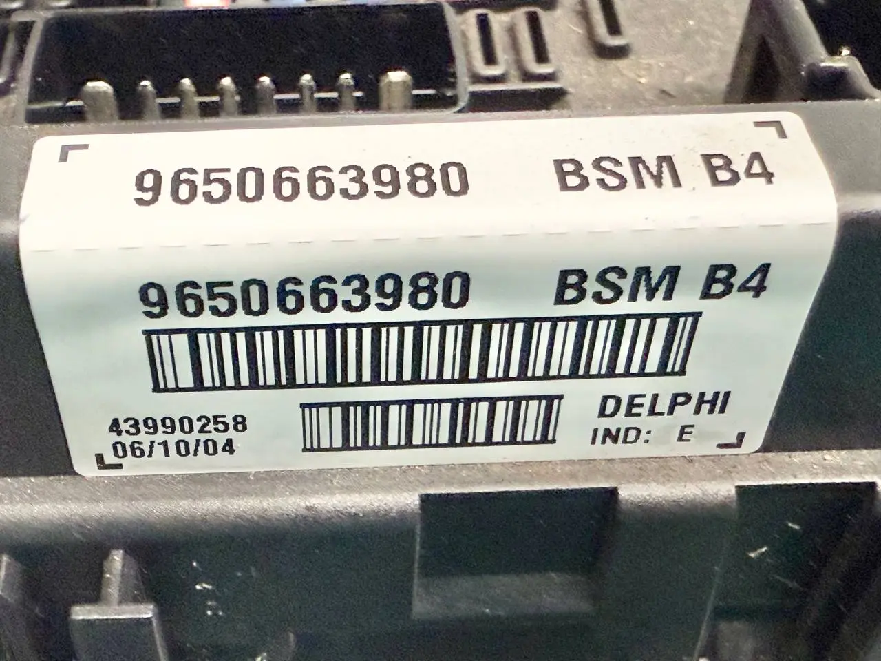 Sicherungskasten BSM-Modul Zentralelektrik Peugeot 206 1.4L 2004 9650663980