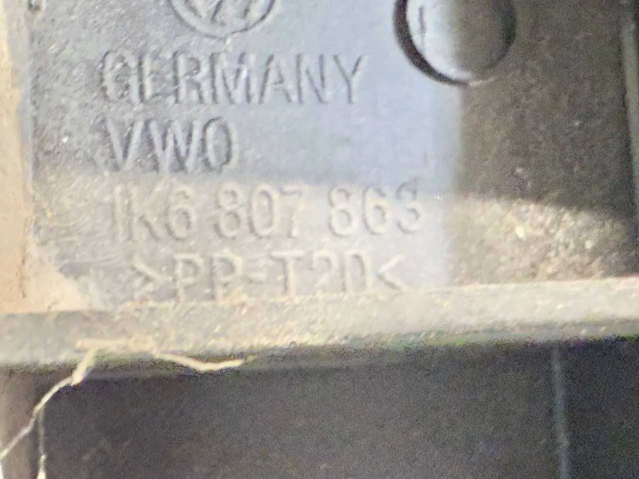 Stoßstangenhalter Führung hinten Mitte Golf 5 Golf 5 1K1 1,9 TDI 2006 1K6807863