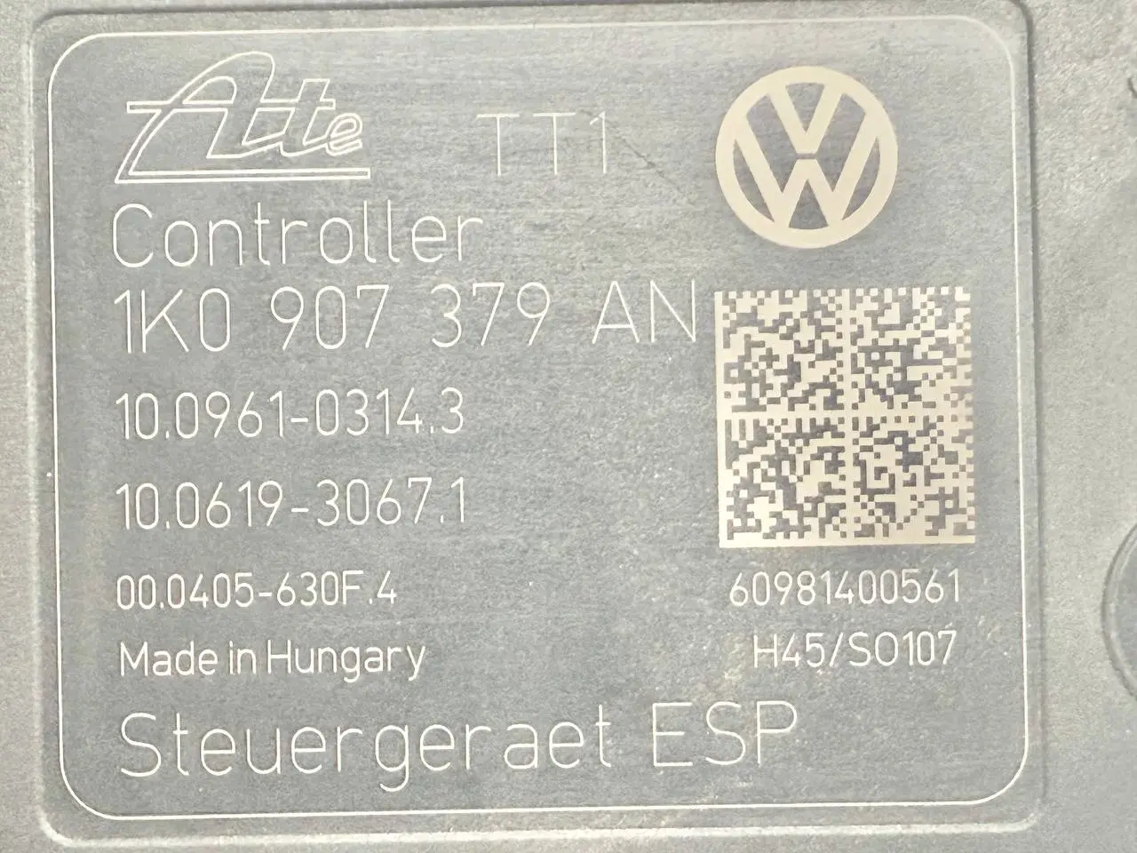 ABS Steuergerät Hydraulikblock Golf VW Golf Plus 5M 1,4 TSI 2010 1K0614517BJ