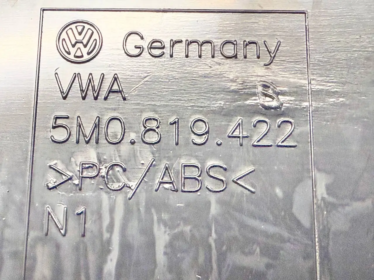 Klimabedienteil Blende Verkleidung 5M VW Golf Plus 5M 1,4 TSI 2010 5M0819422
