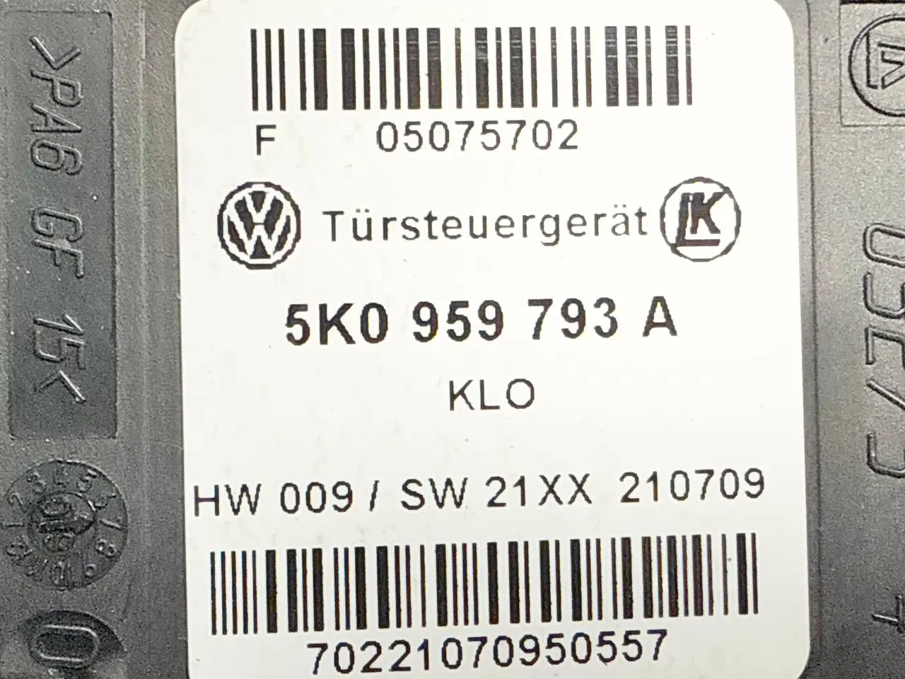 Fensterhebermotor links vorne VW Golf Plus 5M 1,4 TSI 2010 5K0959793A