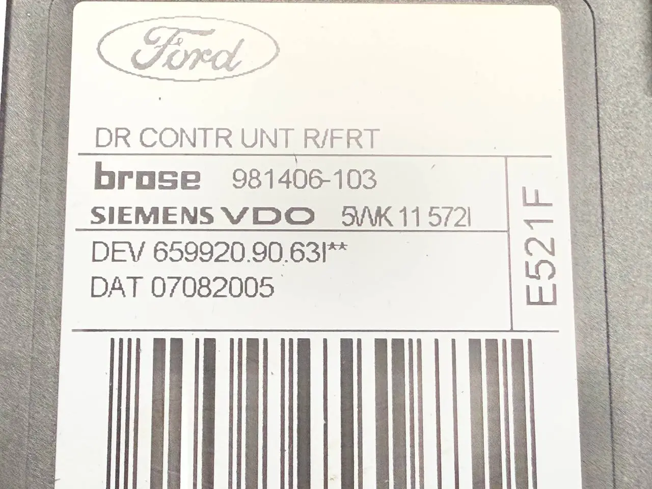 Fensterhebermotor rechts vorne FORD Focus MK2 DA3 2005 1.6 Kombi 981406103