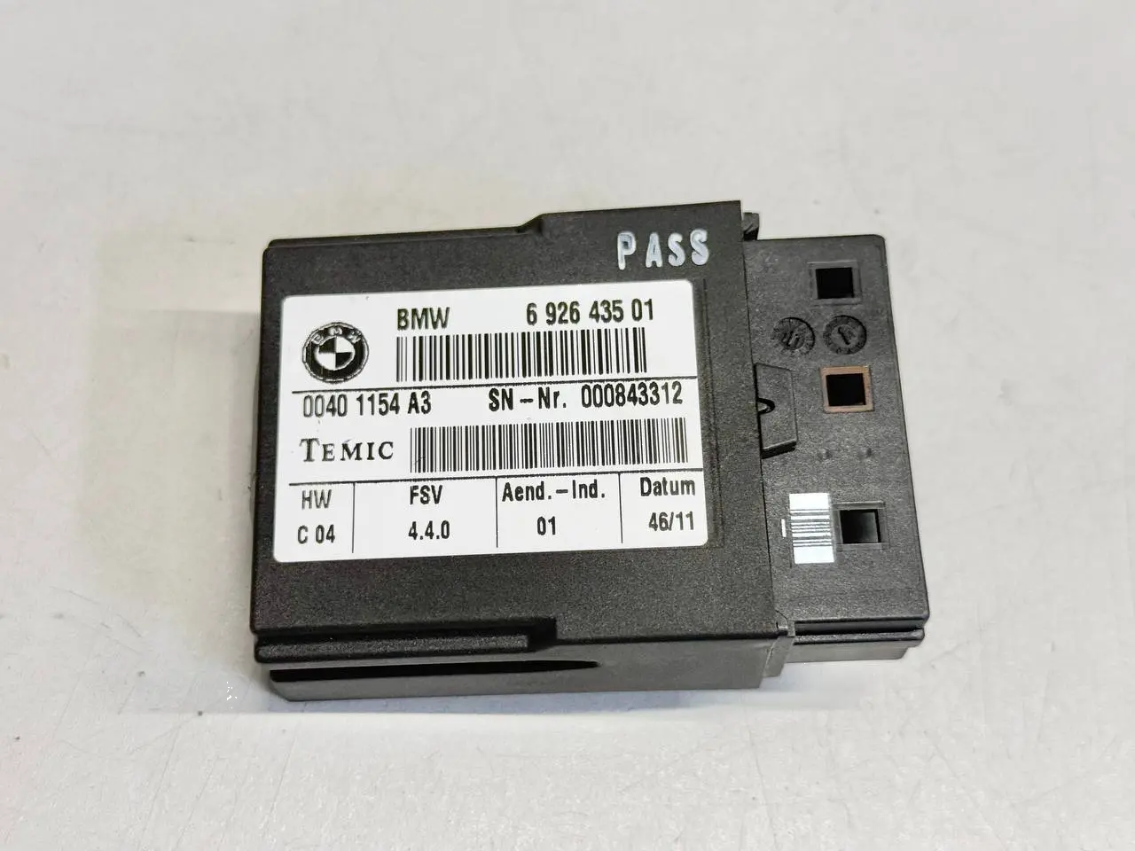 Sitzheizungsmodul Steuergerät Sitz vorne rechts BMW 116i E81 2011 692643501
