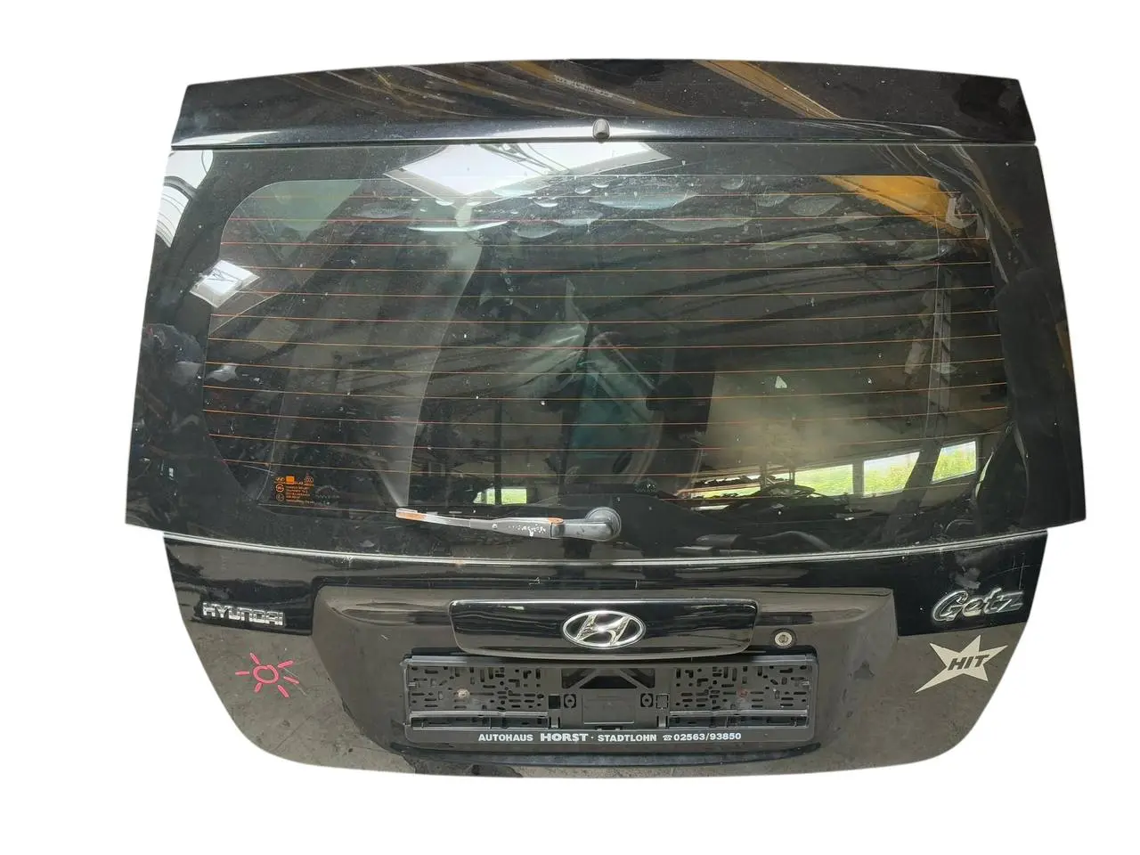 Heckklappe Kofferraum Hyundai Getz 1.1 MPI 2007 FC: Schwarz EB